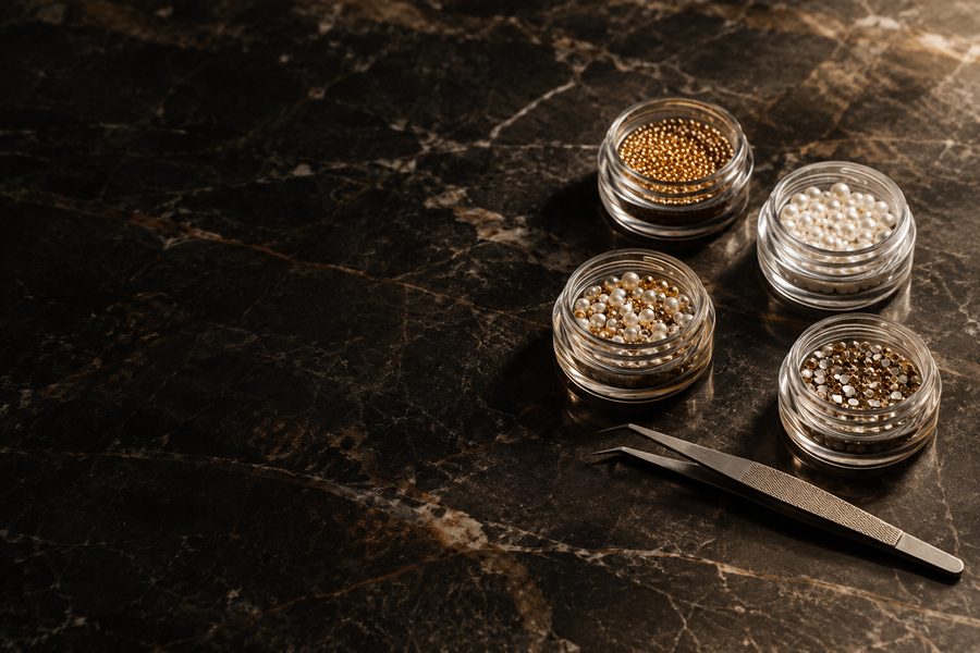 Perles pour le nail art