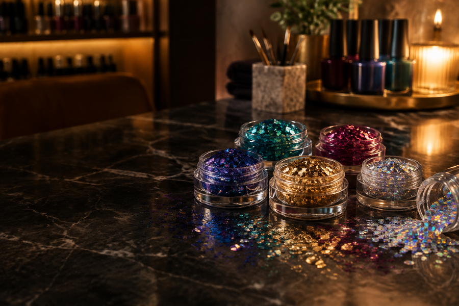 Paillettes de décoration d'ongles