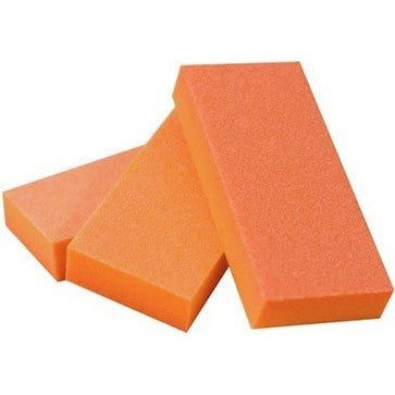 BeautyPlus Buffer 2-way OrangeWhite grit 80/100 50Pack 06023