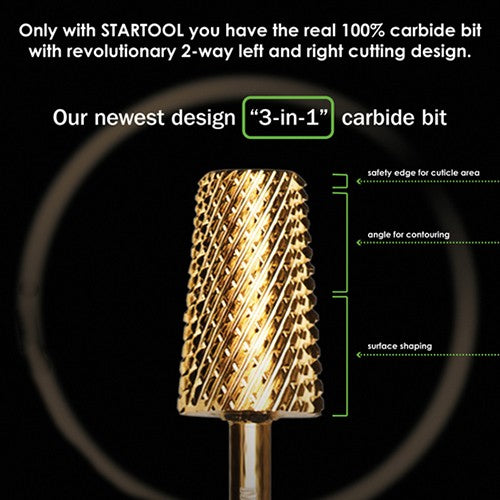 Startool Carbide 3/32 STC Coarse 3 IN 1  SilverChamfer0349SP
