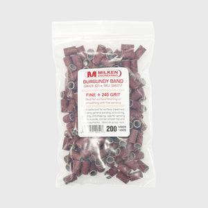 Milken Bandes de Ponçage Bordeaux 200 unités Grain Fin 240 SB627-F