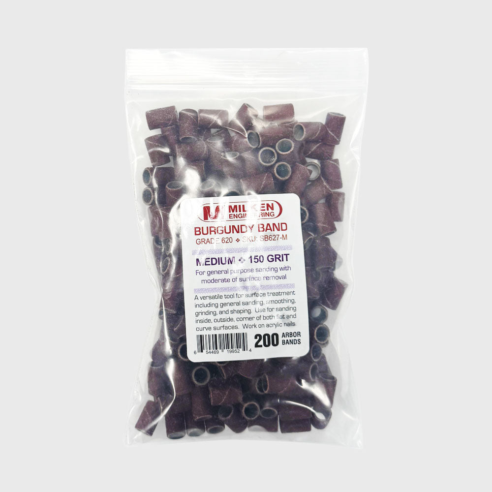 Milken Bandes de Ponçage Bordeaux 200-pièces Grain Moyen 150 SB627-M