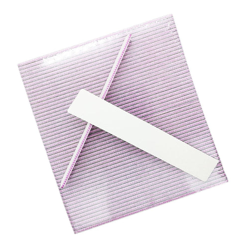 Nail File Jumbo White 100/100 Washable Serrated Peach 24125