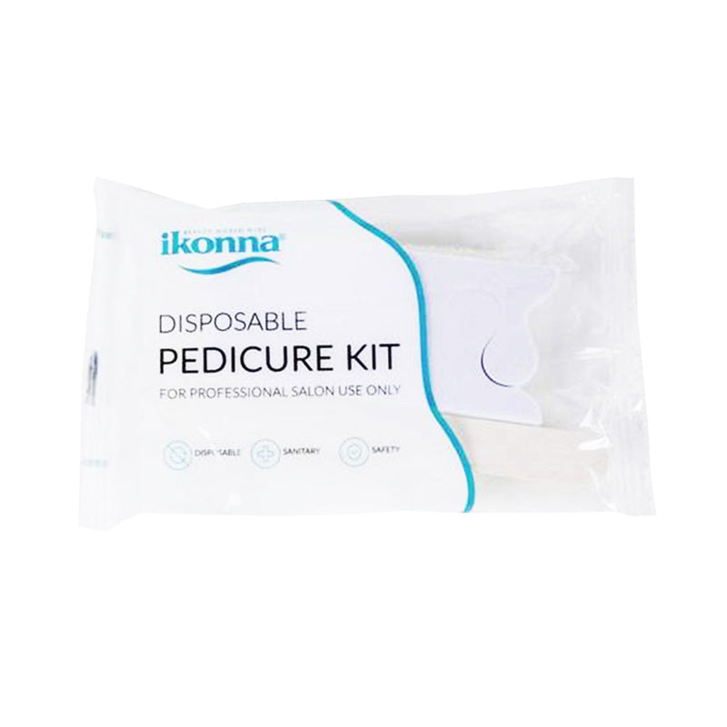 Kit de pédicure jetable blanc Ikonna 4 pièces DMP4C