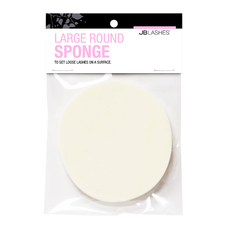 Éponge ronde large JBLashes blanche JBA1020C
