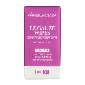 Americanails Lingettes en gaze non-tissée non pelucheuses 2"X2" 100 unités 78482