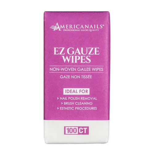 Americanails Lingettes en gaze non-tissée non pelucheuses 2"X2" 100 unités 78482