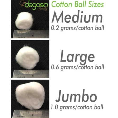 Degasa Beauty Boules de coton grand format 0,6g, 100 unités - 24492