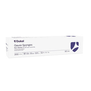 Dukal Compresses de gaze non stériles 5x5cm 12 épaisseurs 200 unités. #2128