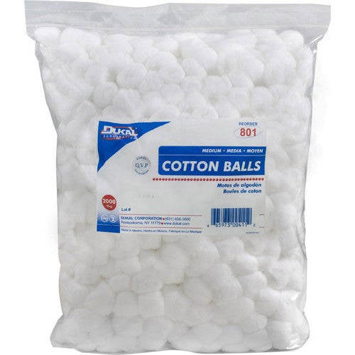Dukal Boules de Coton Moyennes 2000/Sac #801