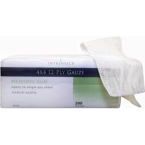 Intrinsics 4 x 4 Gaze 12 épaisseurs 200 compresses 401423