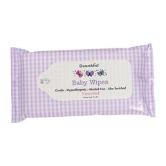 Dawn Mist Baby Wipes Unscented 7"x8" 40-Pack - BWU4024