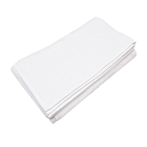 Serviette de toilette douce en coton blanche 40x76 cm 1 kg lot de 6 01009