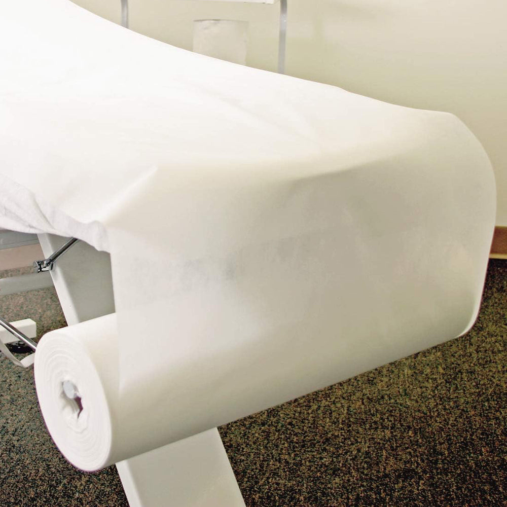 Rouleau de drap-housse jetable non tissé avec trou facial 31'x70' CBW13