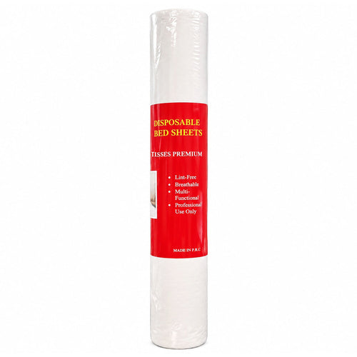 Rouleau de drap-housse jetable non tissé avec trou facial 31'x70' CBW13