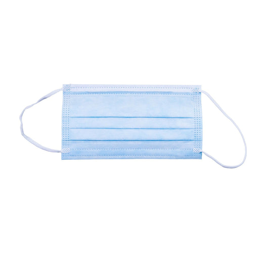 Masque jetable 3 épaisseurs Aurelia bleu 2120 avec boucles d'oreilles