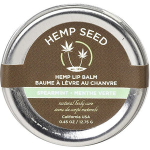 Baume à Lèvres au Chanvre Earthly Body en Boîte 12.7g Menthe Verte HSL500T