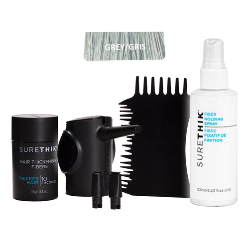 Surethik Fibres Capillaires Épaississantes Kit 4 Pièces Gris 00125