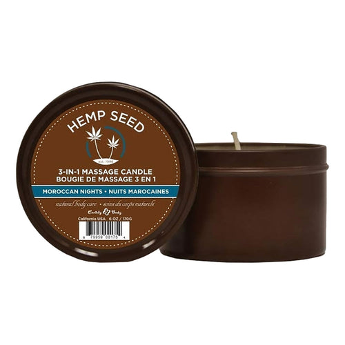 Bougie de massage 3-en-1 Earthly Body 6 oz Nuits marocainesHSC075