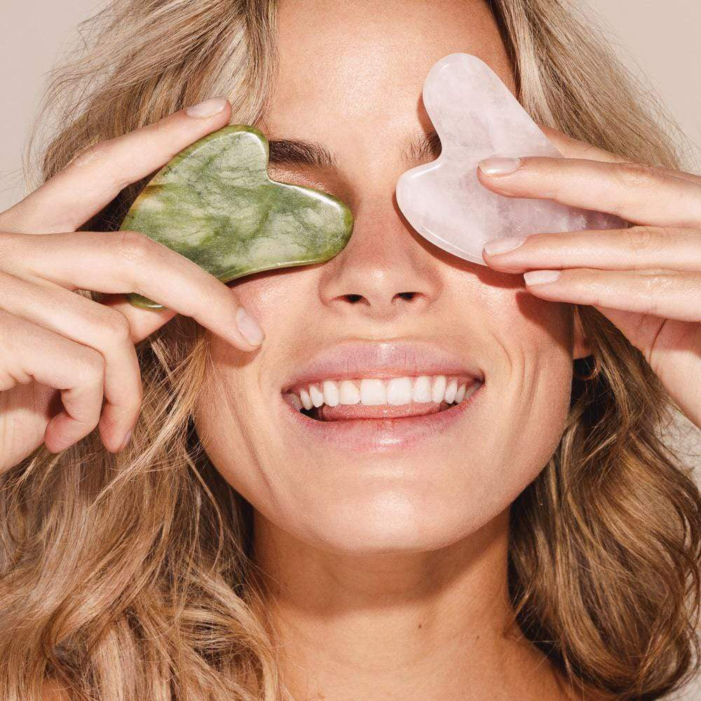 Zoe Ayla Outil de massage Gua Sha en quartz rose N-GS-RQ-1/00377