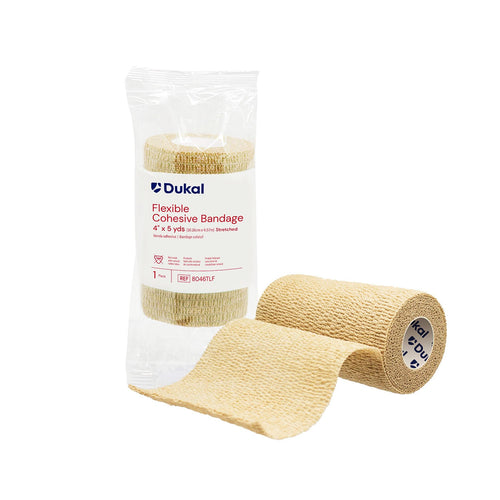 Dukal Bandage Cohésif Flexible Tan 10,2 cm x 4,6 m 8046TLF 01421