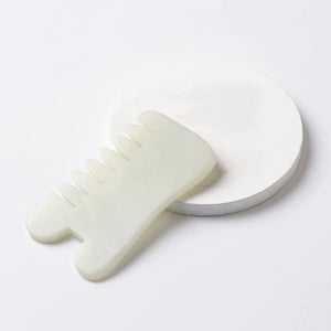 Zoe Ayla Outil Gua Sha en Jade à Bord Peigne RT393-JDGST/01745