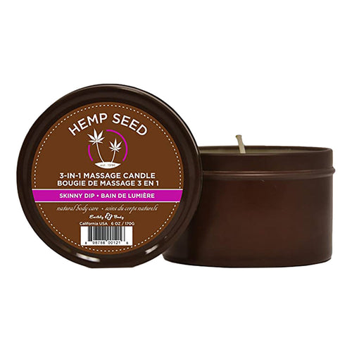 Earthly Body H/S Bougie de massage 3-EN-1 6oz Skinny Dip HSC021