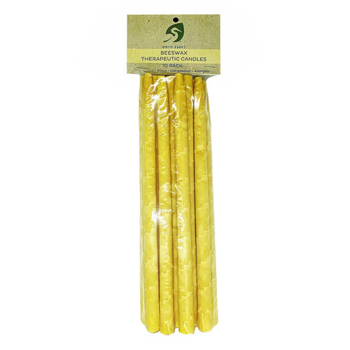 Bougies d'aromathérapie Cire d'abeille Aigrette Blanche Paquet de 12 02142