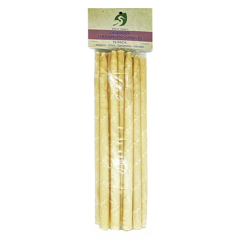 White Egret Family Lavender Therap Candles 12Pk 02150