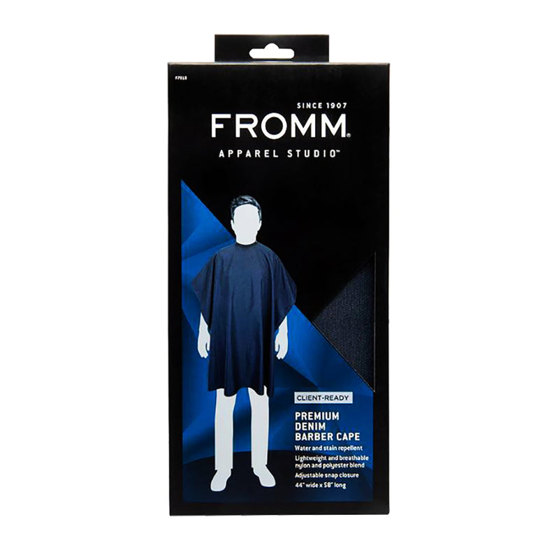 FROMM Cape de barbier en jean Premium 44" x 58" F7010 / 02197