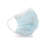 Masque facial Dukal à usage général bleu 50/sac #1525 / 02798