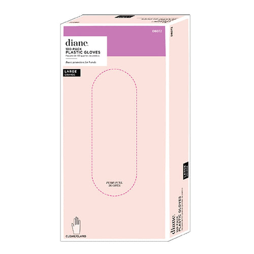 Diane Plastic Gloves 100PK Large D8072