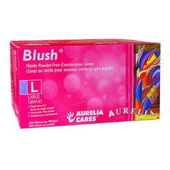 Aurelia Blush Nitrile Powder-Free Gloves Pink 200PK L 78888