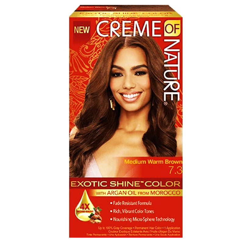 Creme Of Nature Exotic Shine Color 7.3 Châtain Doré Clair 06286