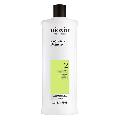 Nioxin Shampoing cuir chevelu + cheveux Naturel 2 1000 ml 07094