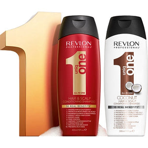 Revlon Uniq One Shampooing & Conditionneur Cheveux & Cuir Chevelu Noix de Coco 300ml 07432