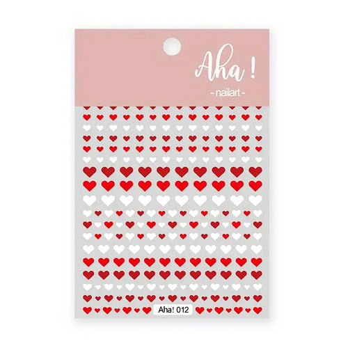 3D Valentine Day Love Heart Nail Stickers 08350