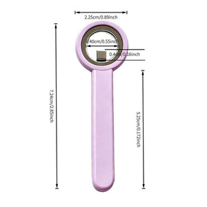 Bague magnétique œil de chat creux 3 secondes violette 10085