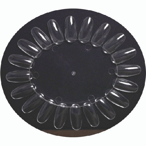 Présentoir de 20 faux ongles ovales Berkeley Polish Color Display - Transparent PD102CL