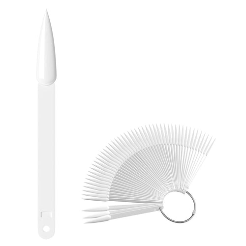 Cre8tion Chart Fan 50 pcs Embouts Forme Triangle Blanc 10393