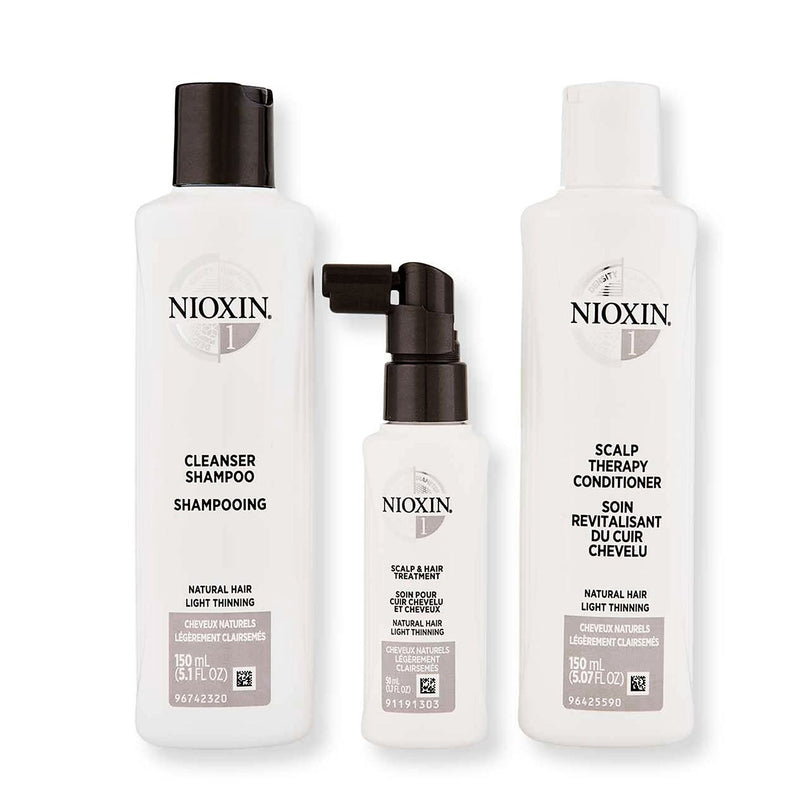 Kit Nioxin Système 1 Cheveux Naturels Amincis Mini 10527
