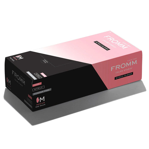 FROMM Gant rose en nitrile sans poudre 100 unités Taille M F9131