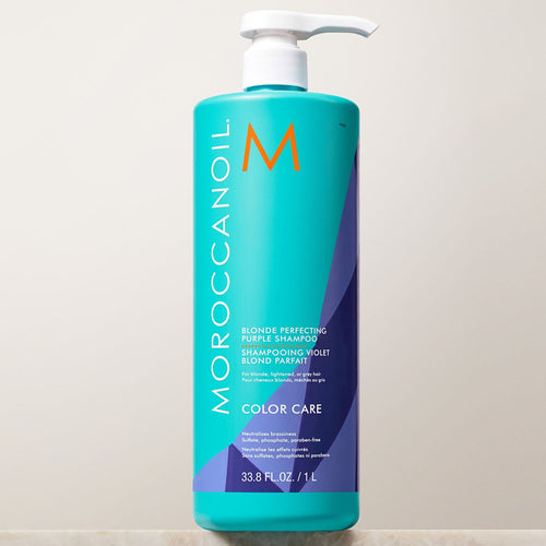 Moroccanoil Blonde Perfecting Purple Shampoo 1L CBPPS3 14002