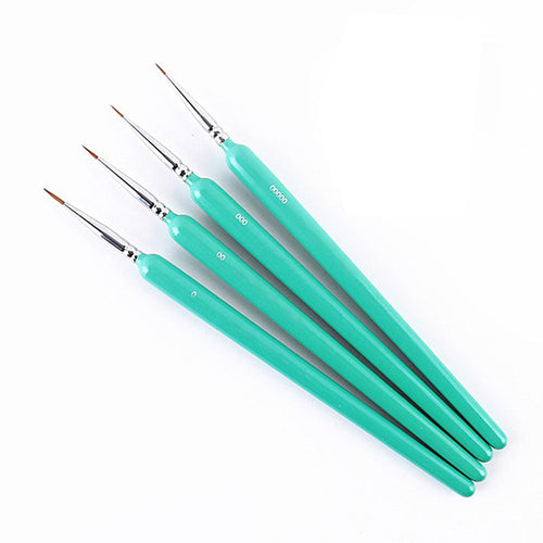 Lot de 4 pinceaux liner pour nail art 15004