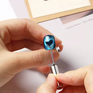 Heart Shaped Cat Eye Magnet Set 17469