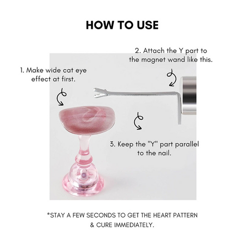 Heart Shaped Cat Eye Magnet Set 17469