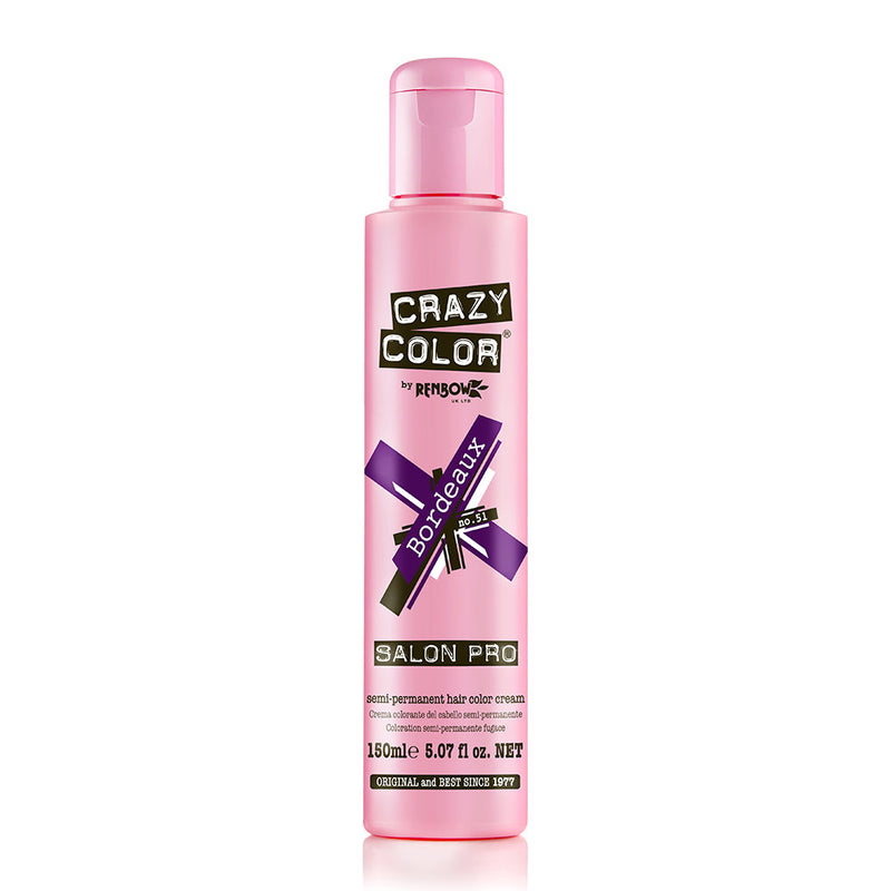 Coloration Cheveux Crème Crazy Color 51 Bordeaux 150ml 003509