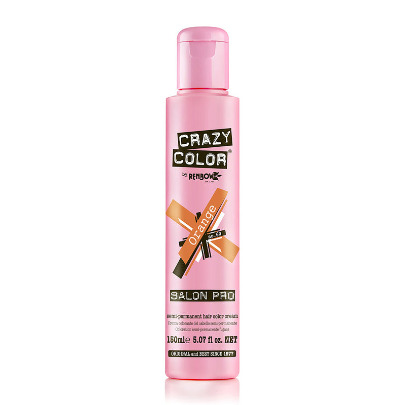 Coloration Cheveux Crazy Color Crème 60 Orange 150ml 003516