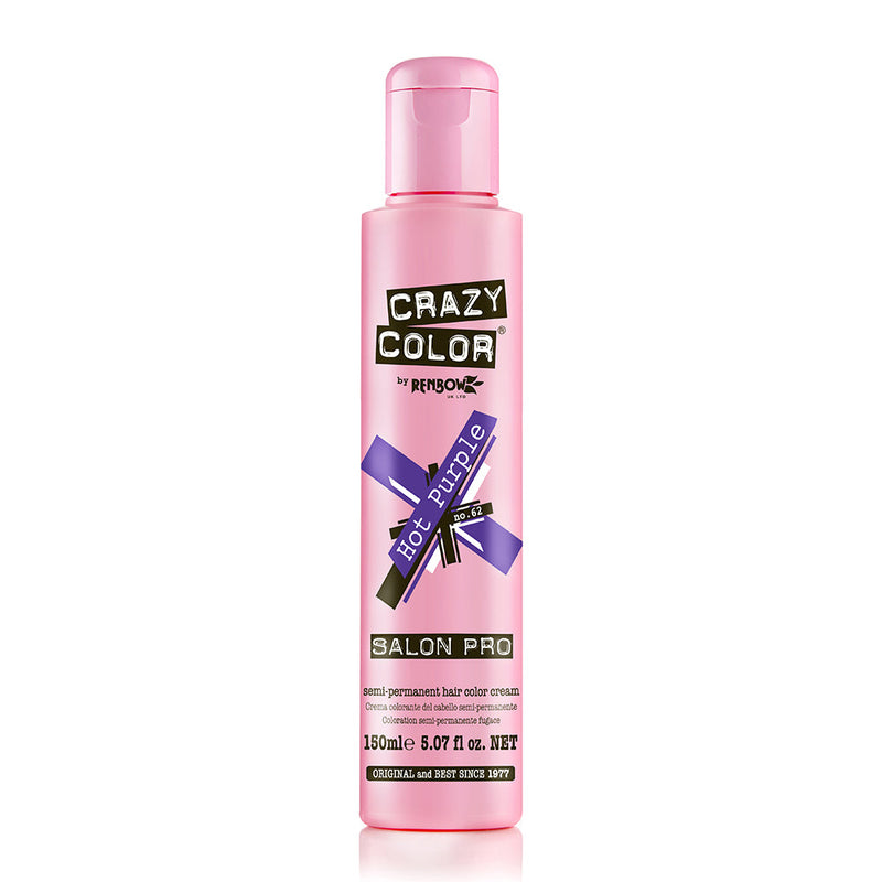 Coloration capillaire crème Crazy Color 62 Hot Purple 150 ml 003518