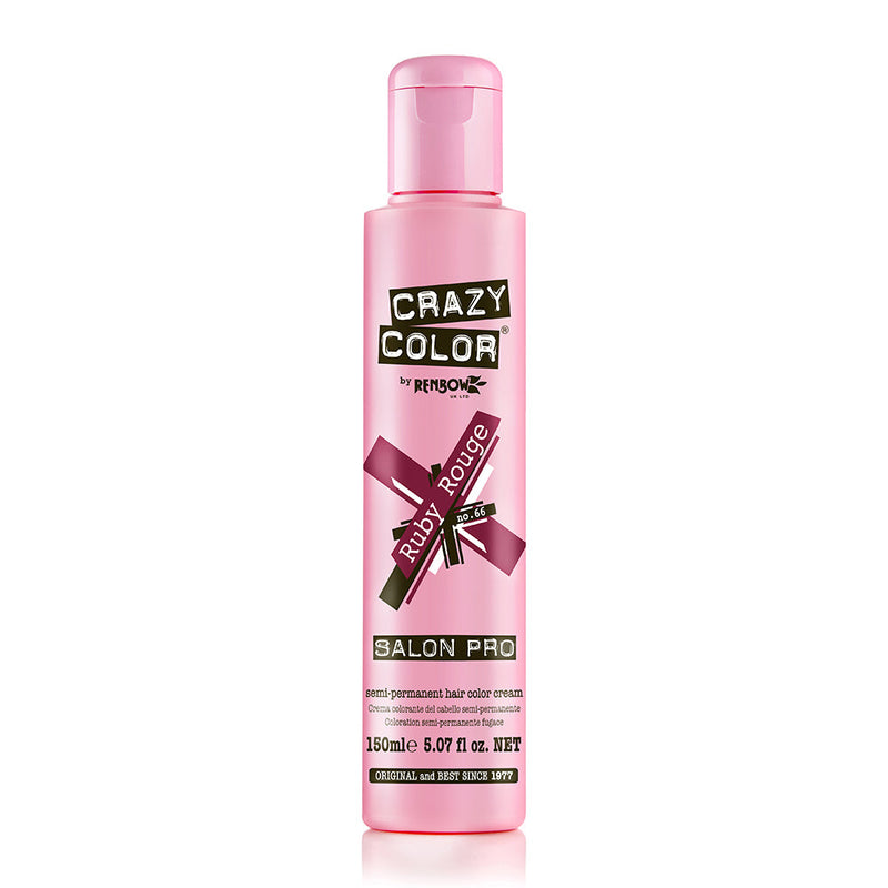 Crazy Color Crème Colorante Cheveux 66 Ruby Rouge 150ml 003522
